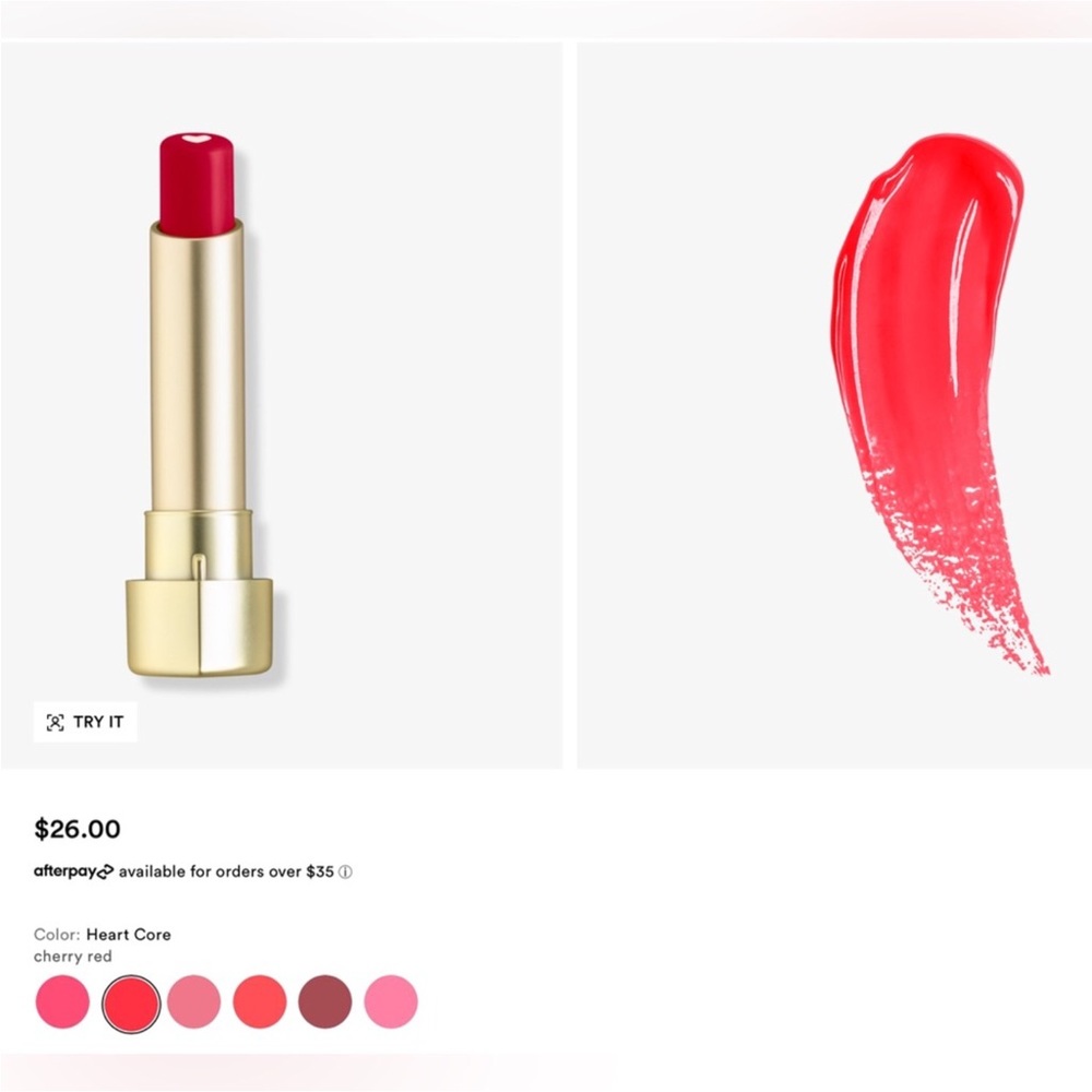 New too faced lipstick heart core color